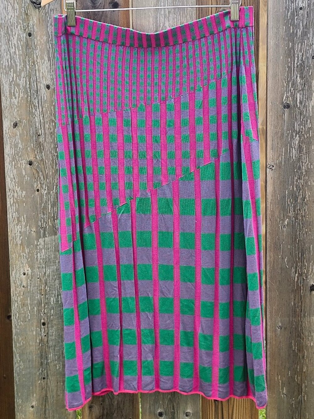 Diane Von Furstenberg Midi Multicolor Skirt Women's Size XL Pop Art